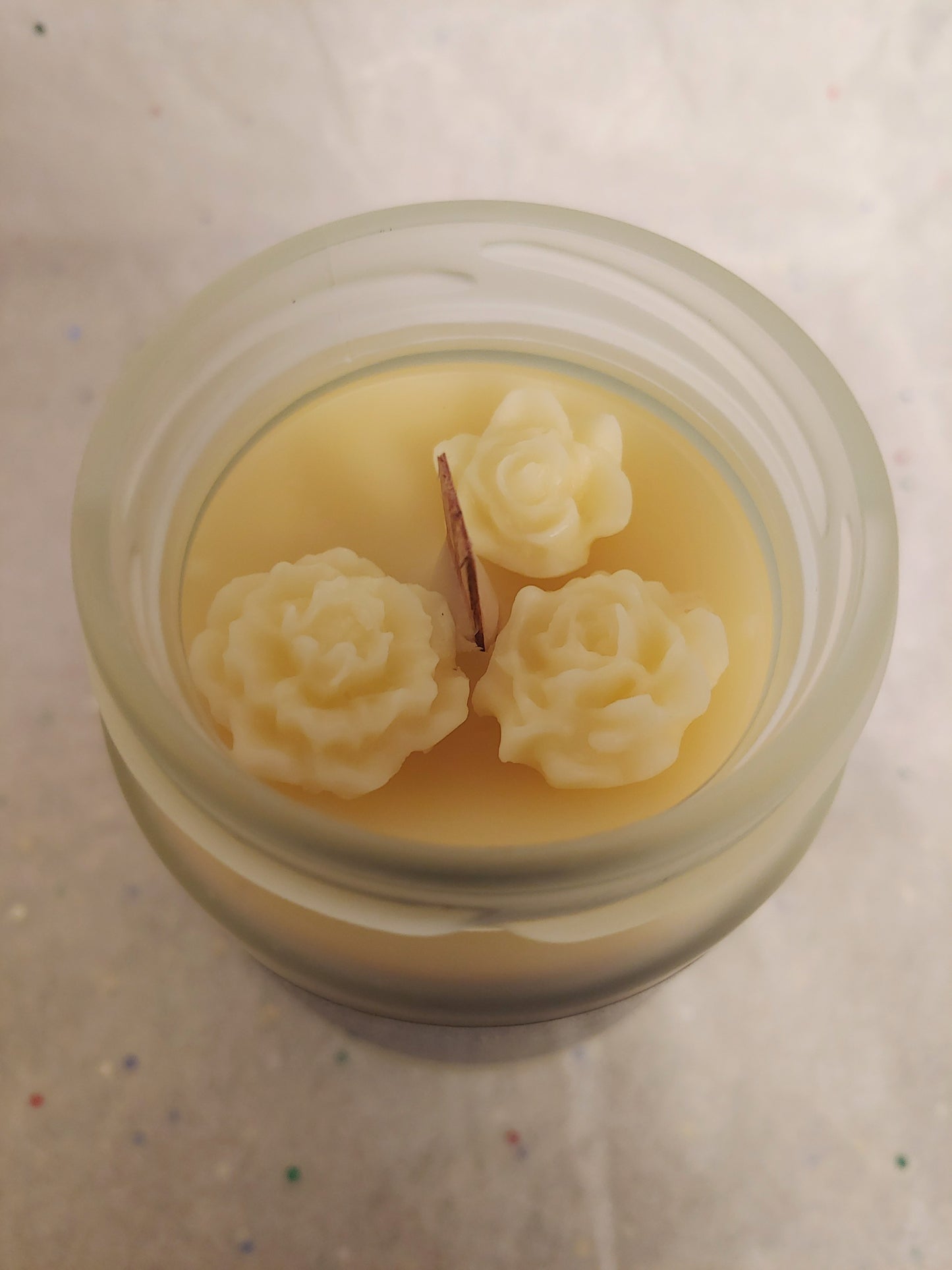 Peach Beeswax Candle Cup (8oz)