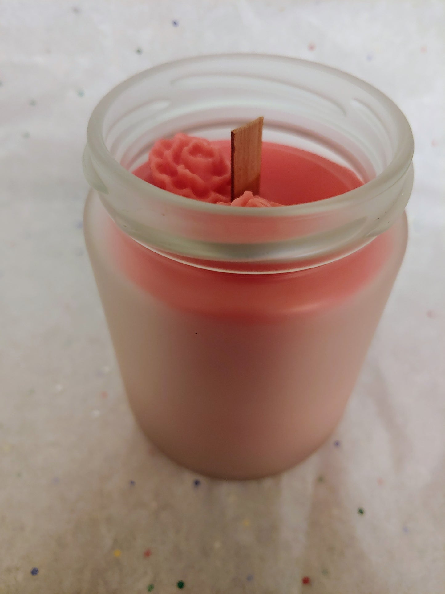 Strawberry Beeswax Candle Cup (8oz)